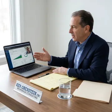Advisor explaining deferred annuity benefits