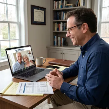 Advisor explaining federal annuity payment timing