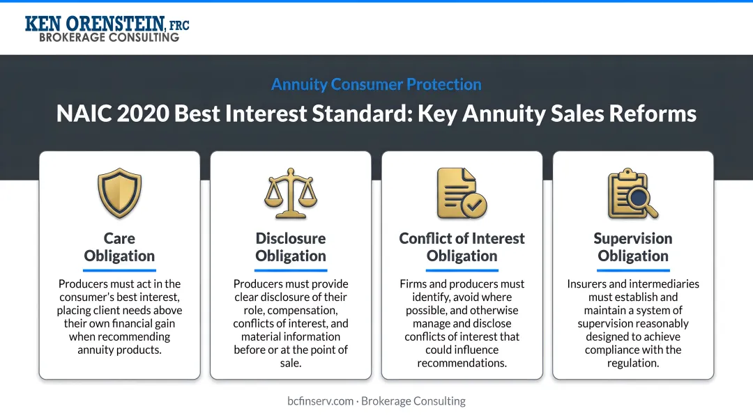 Four key NAIC 2020 best interest standard reforms for annuity sales