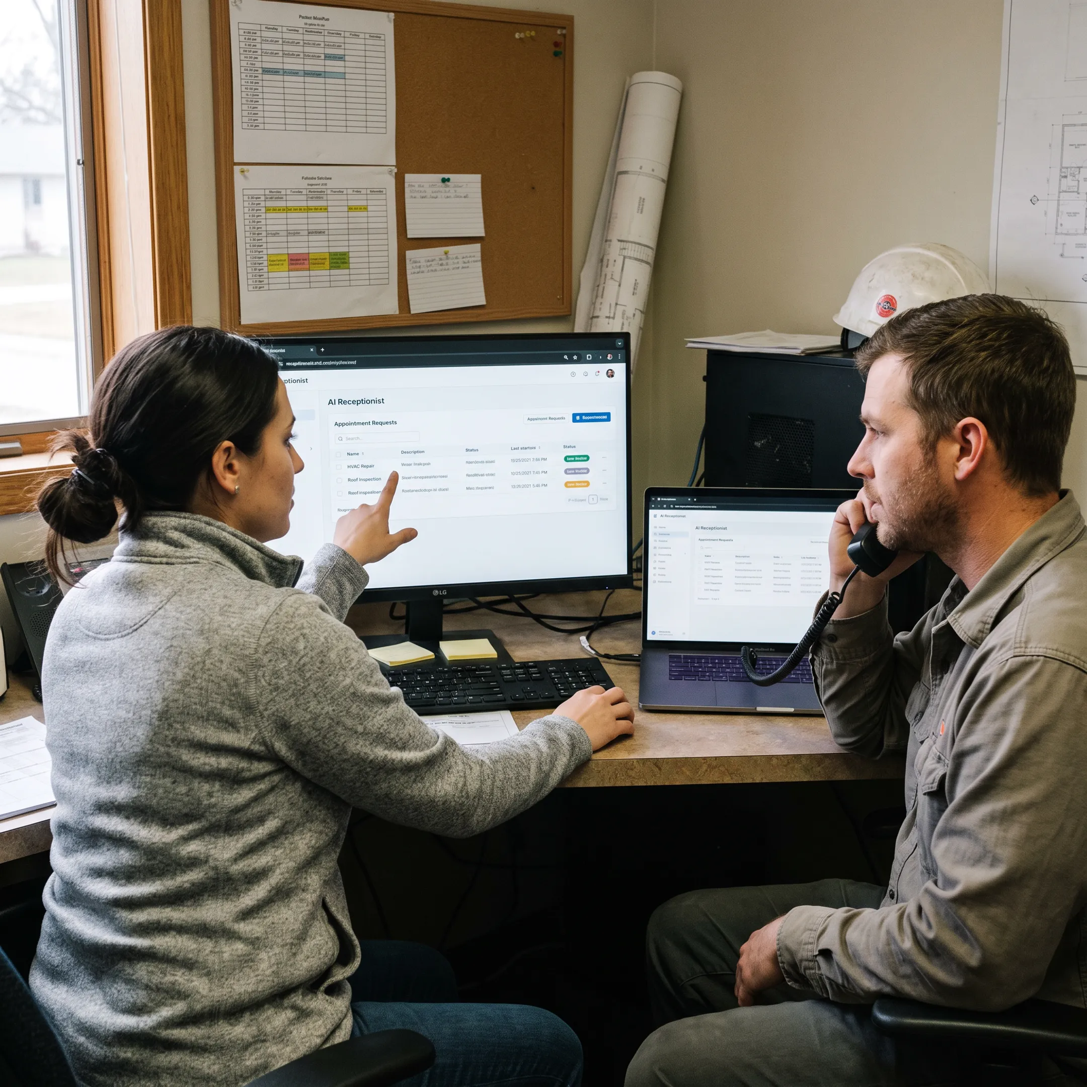 AI Receptionist Services for Contractors