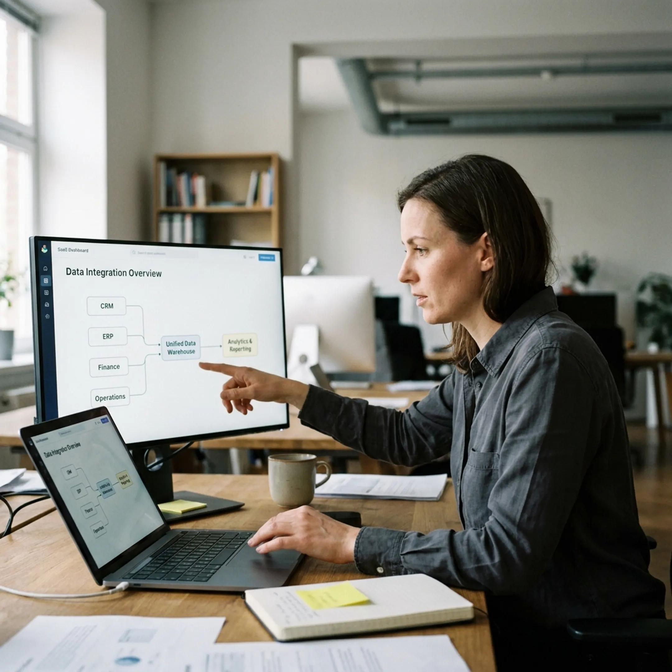 Connected enterprise data sources feeding a trusted analytics platform