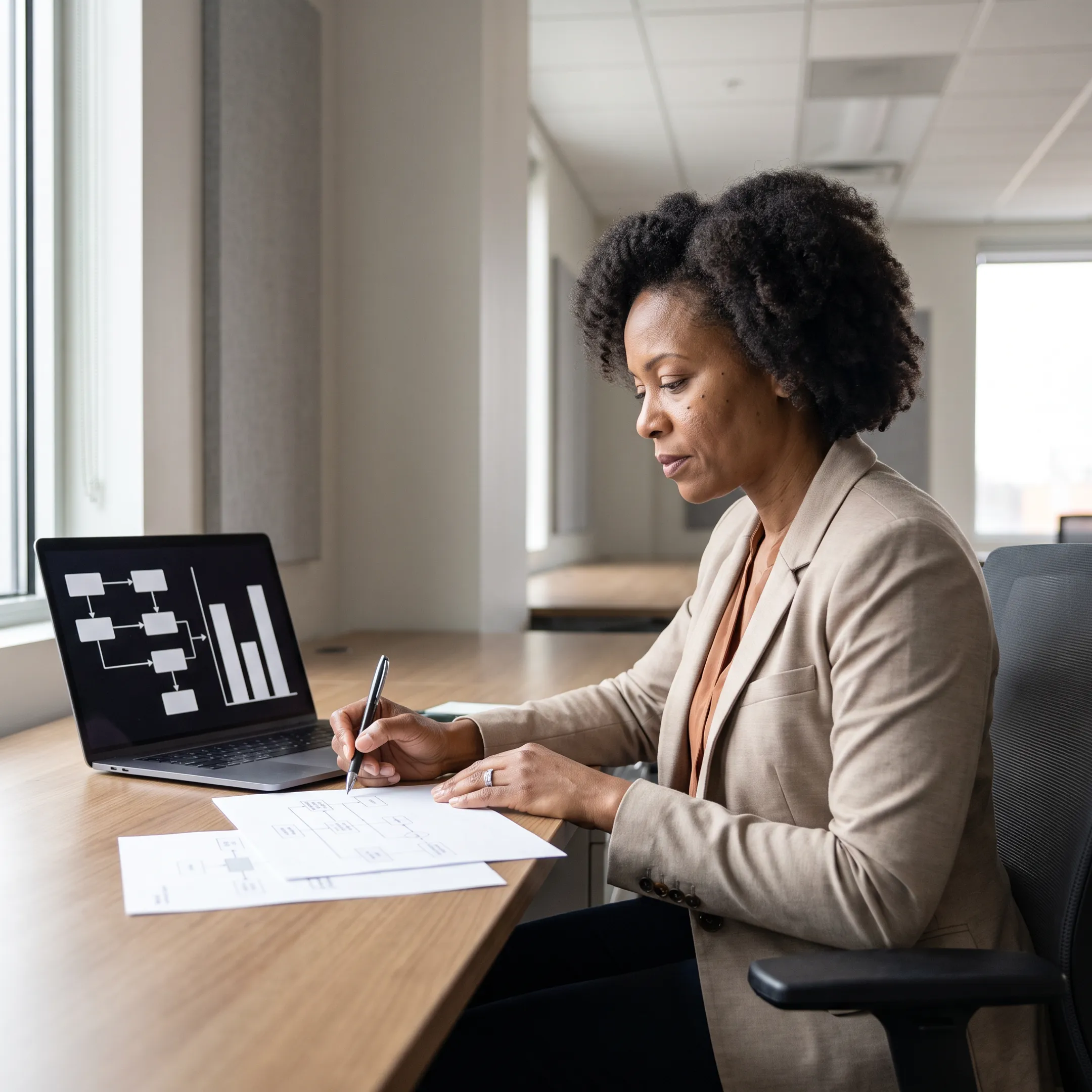 AI consultant mapping business workflows and evaluating technology options
