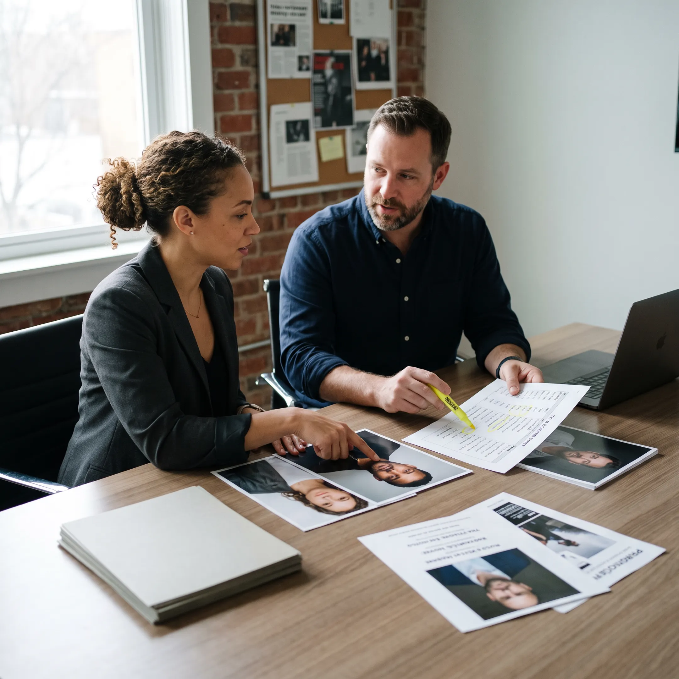 Entertainment team planning a music promotion campaign around an artist release