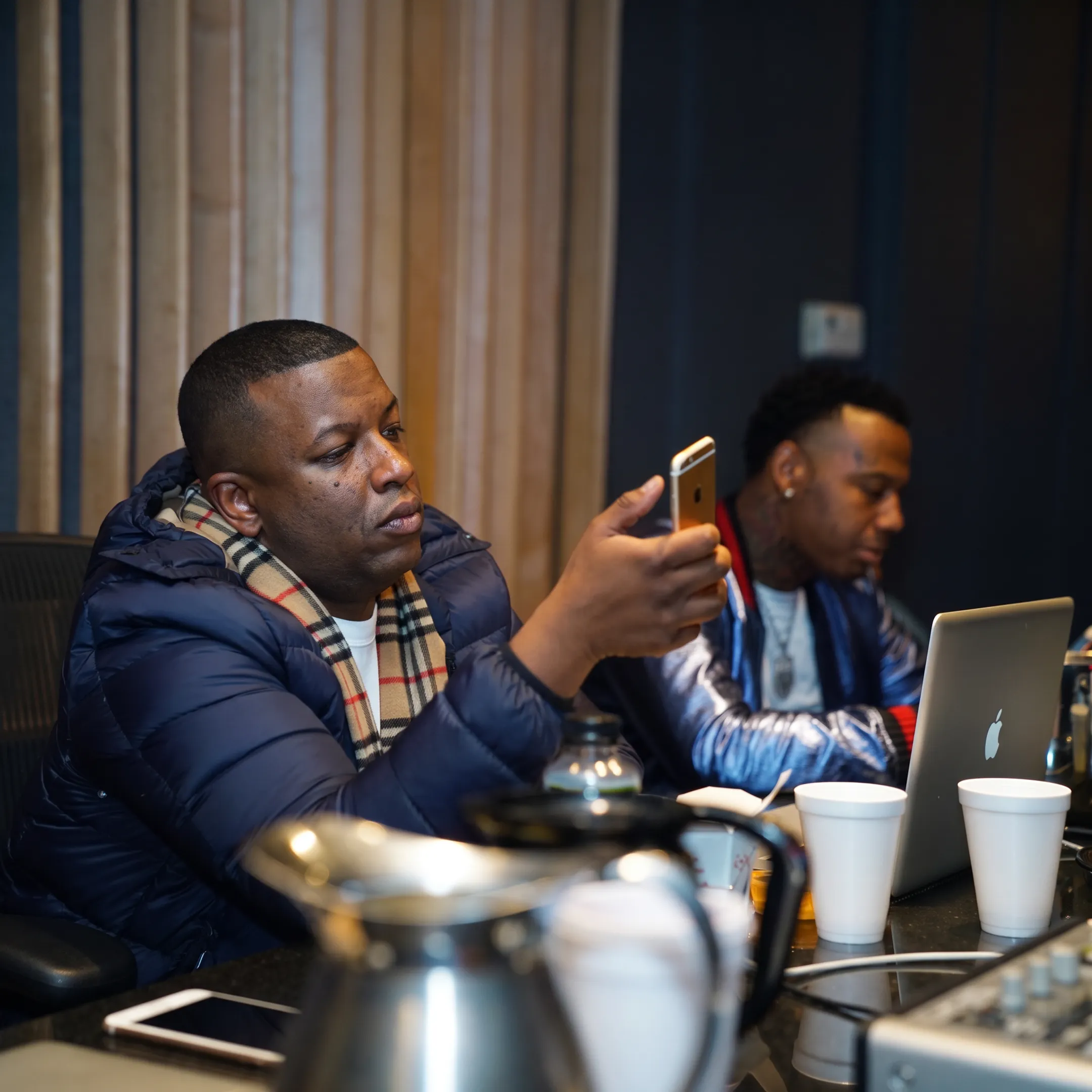 Music artist and manager planning a release campaign together