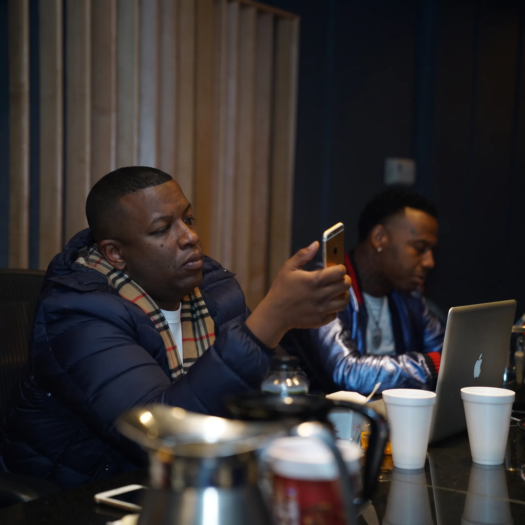 Music publicist planning a promotional campaign with an artist
