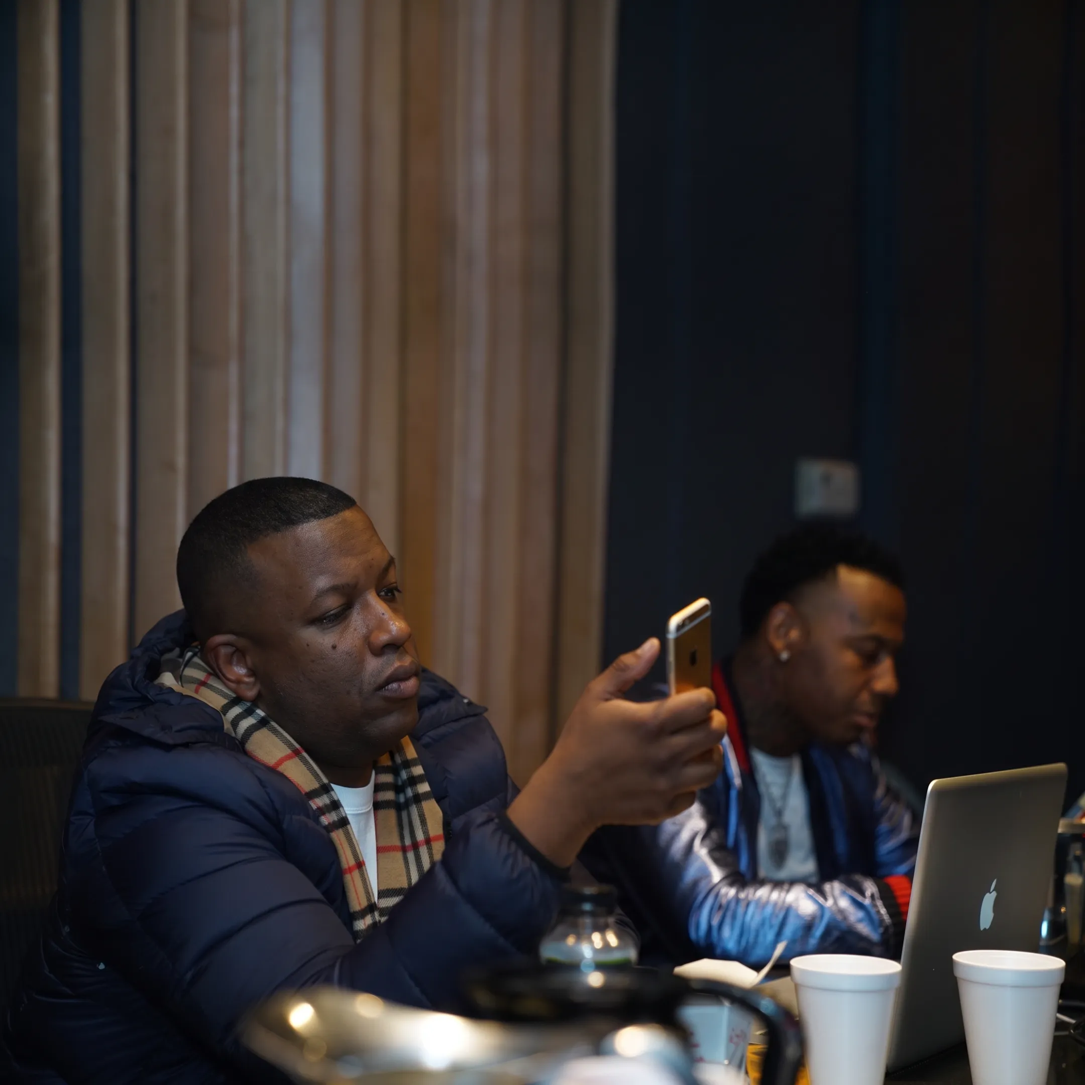 Music artist receiving strategic career advice during a consultation
