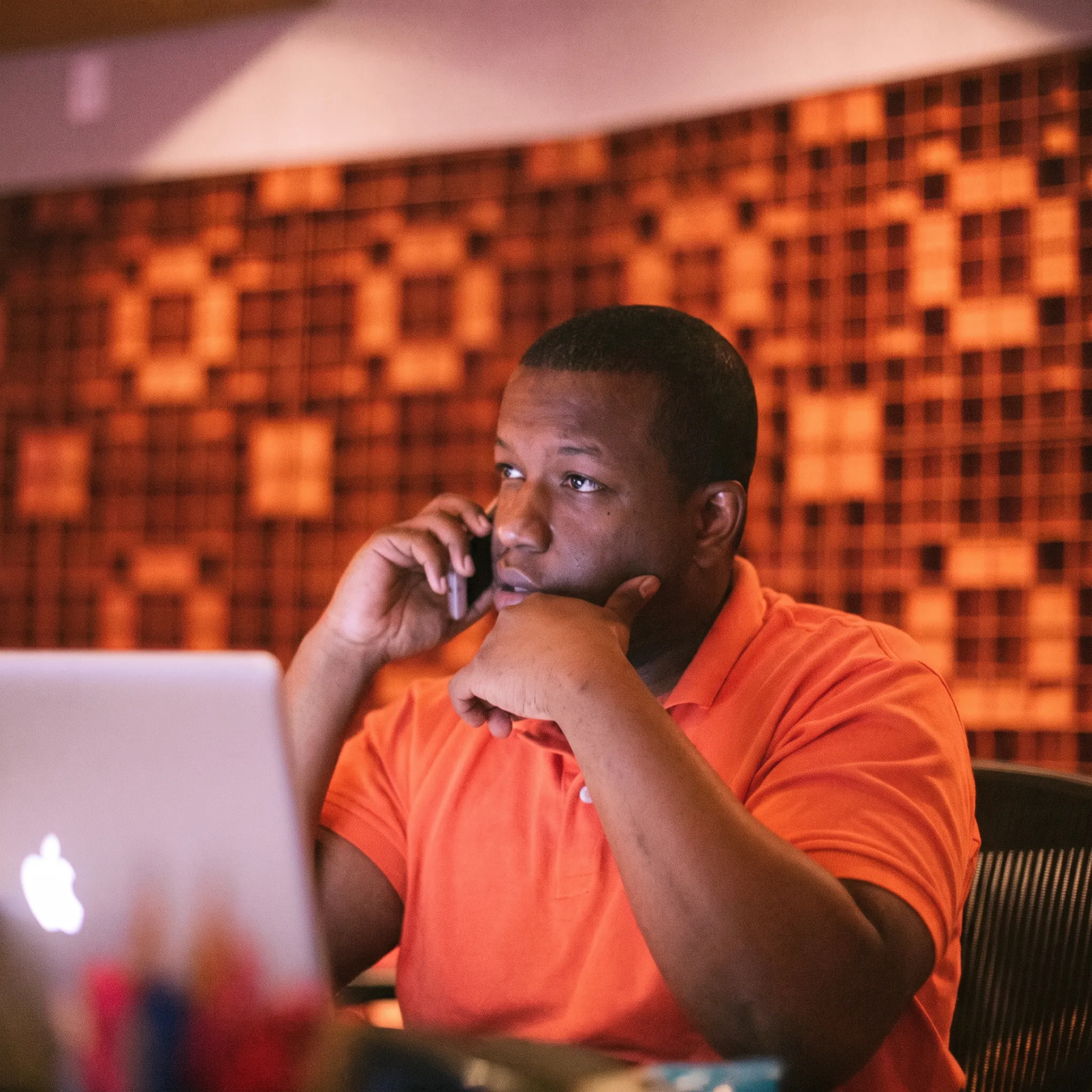 Entertainment consultant advising artist on branding and career development