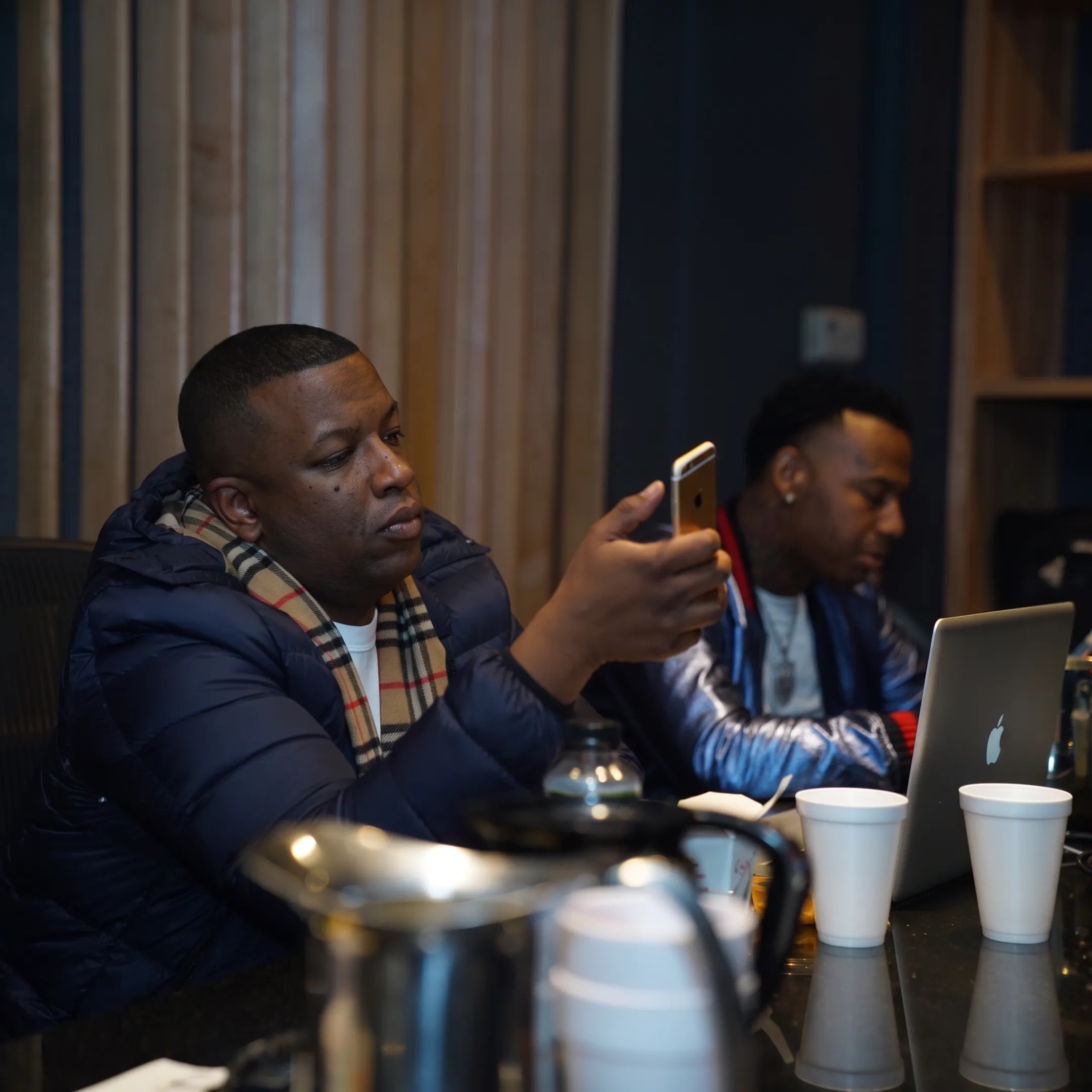 Artist and music manager planning a release and career strategy