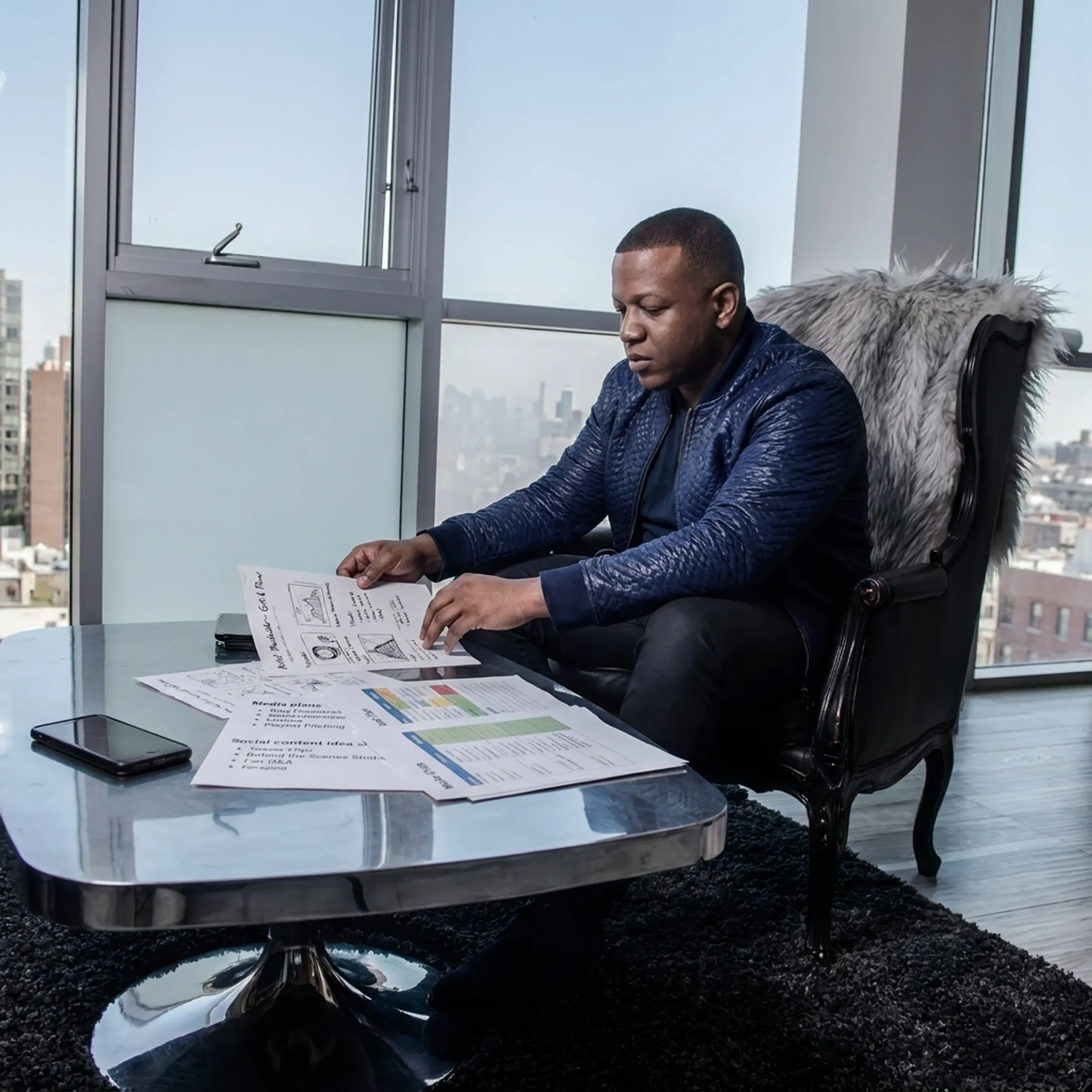 Consultant planning a hip-hop artist release campaign