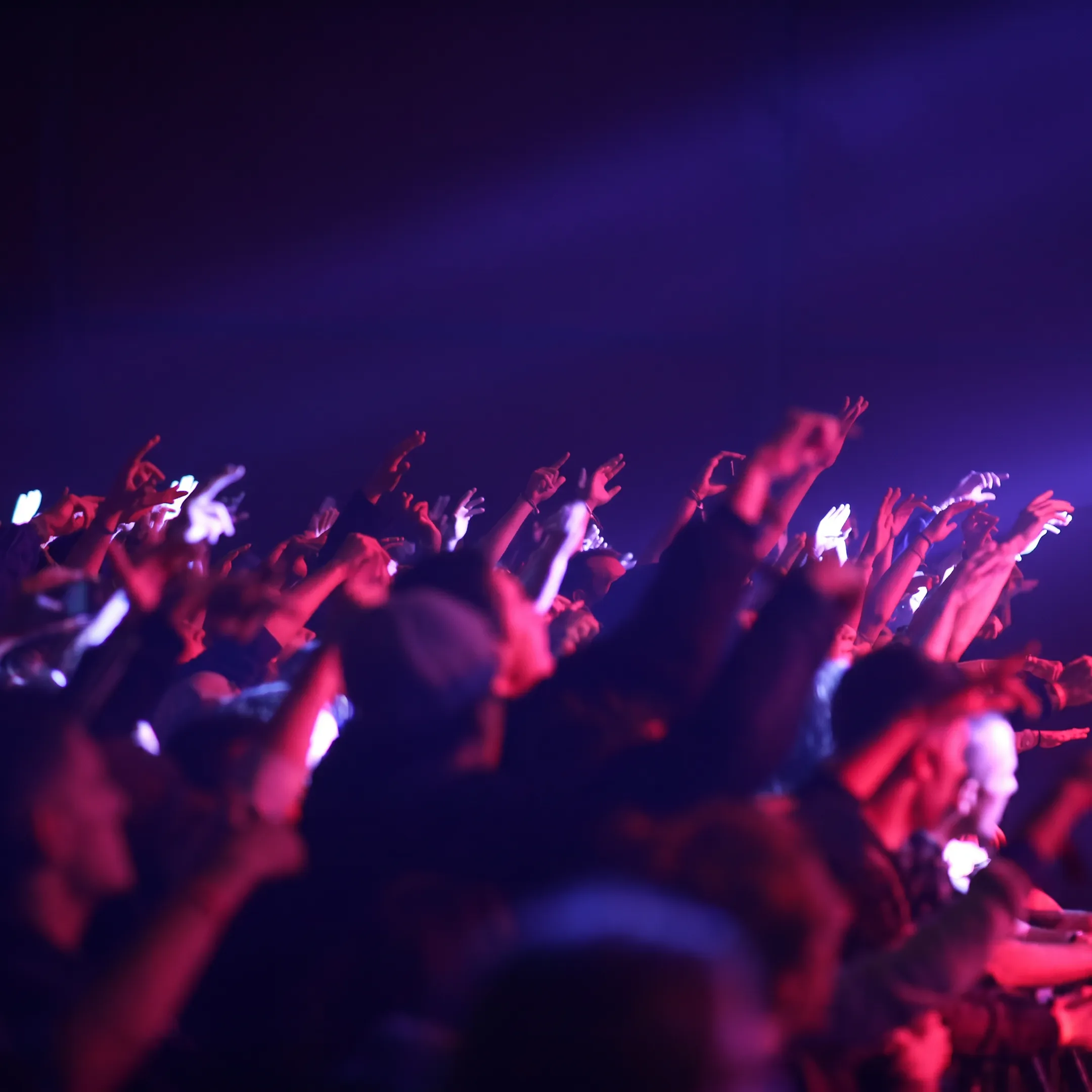 Artist performing on a Florida concert stage while industry professionals coordinate backstage booking details