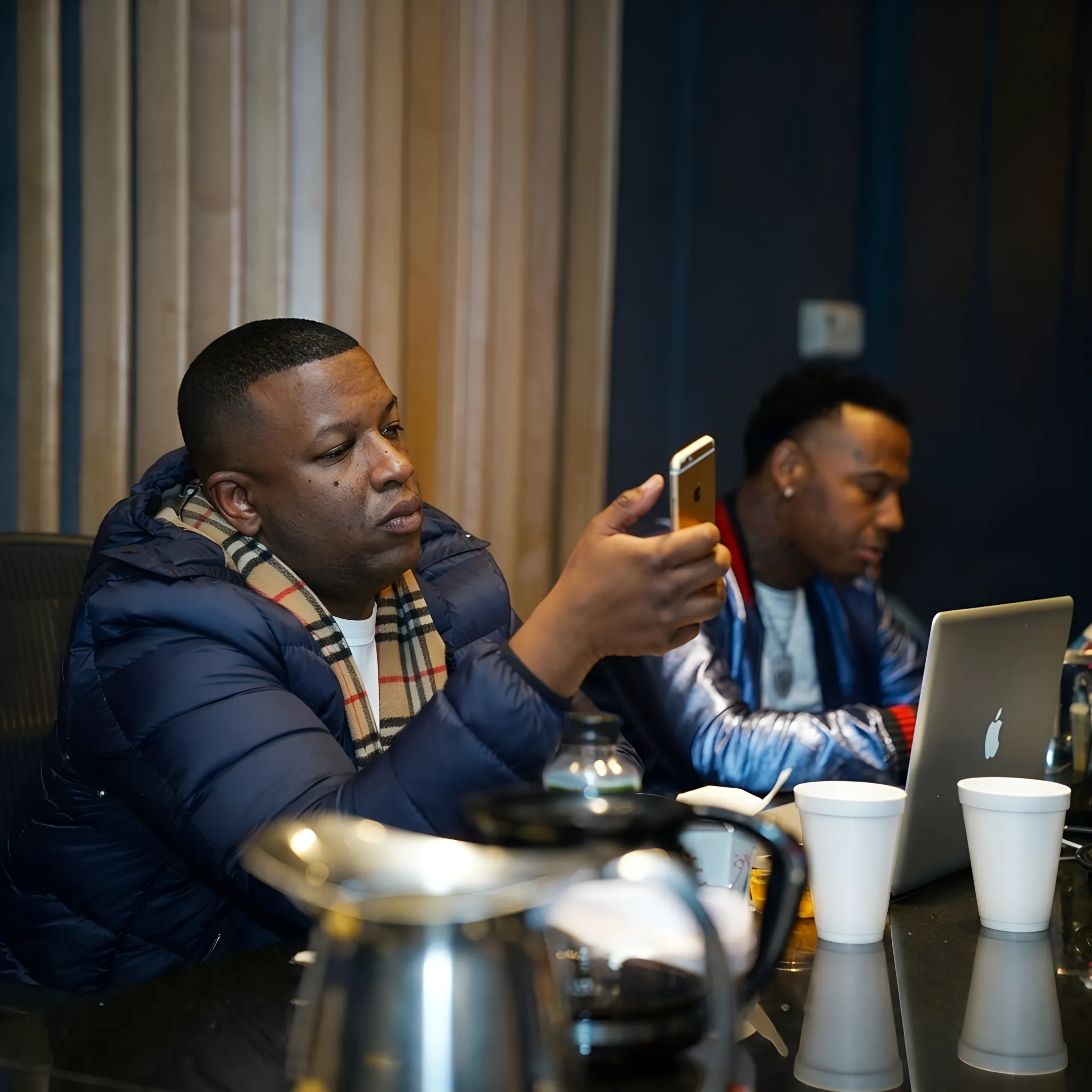 Artist manager and musician planning a release campaign together