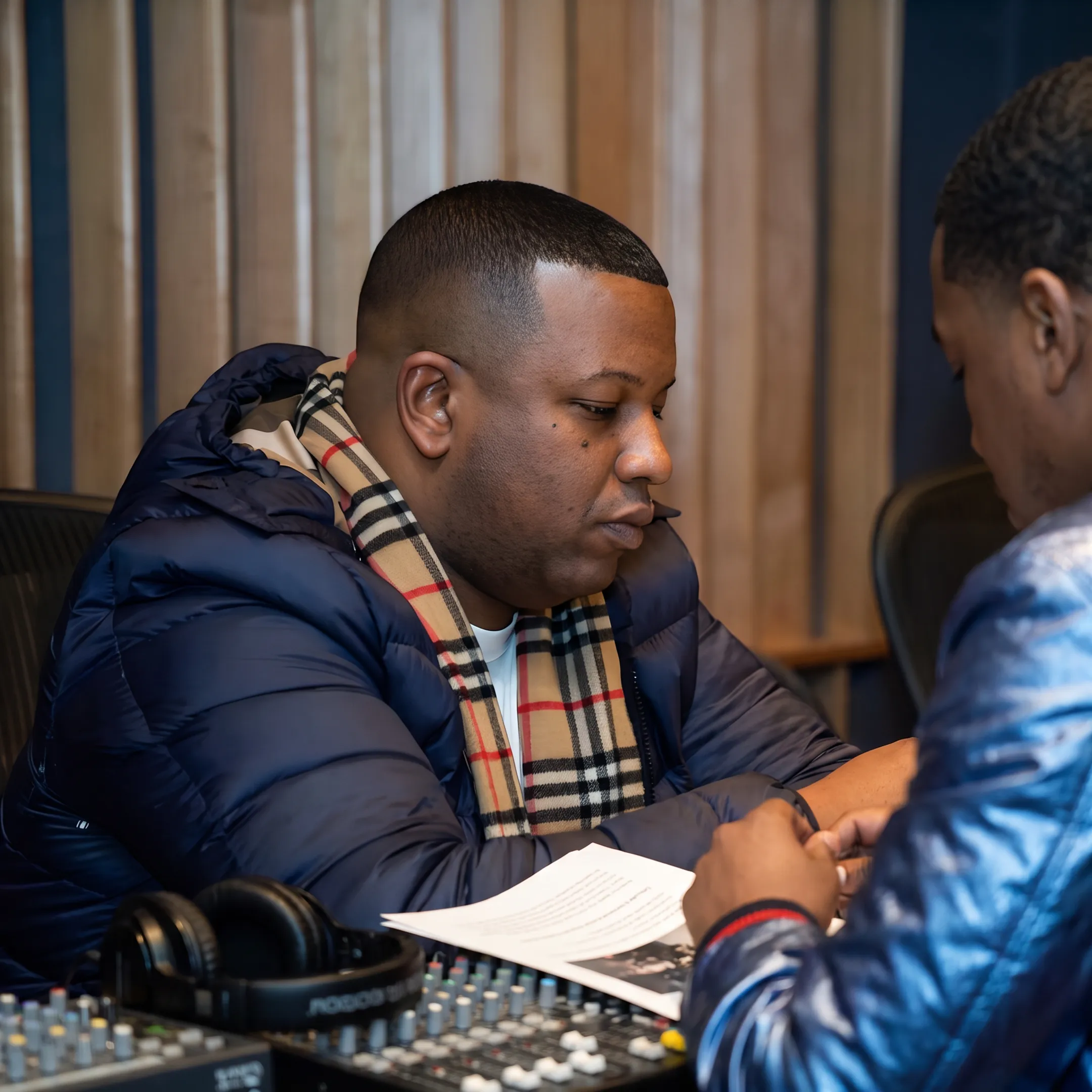 Music professional discussing an independent artist’s booking and career strategy