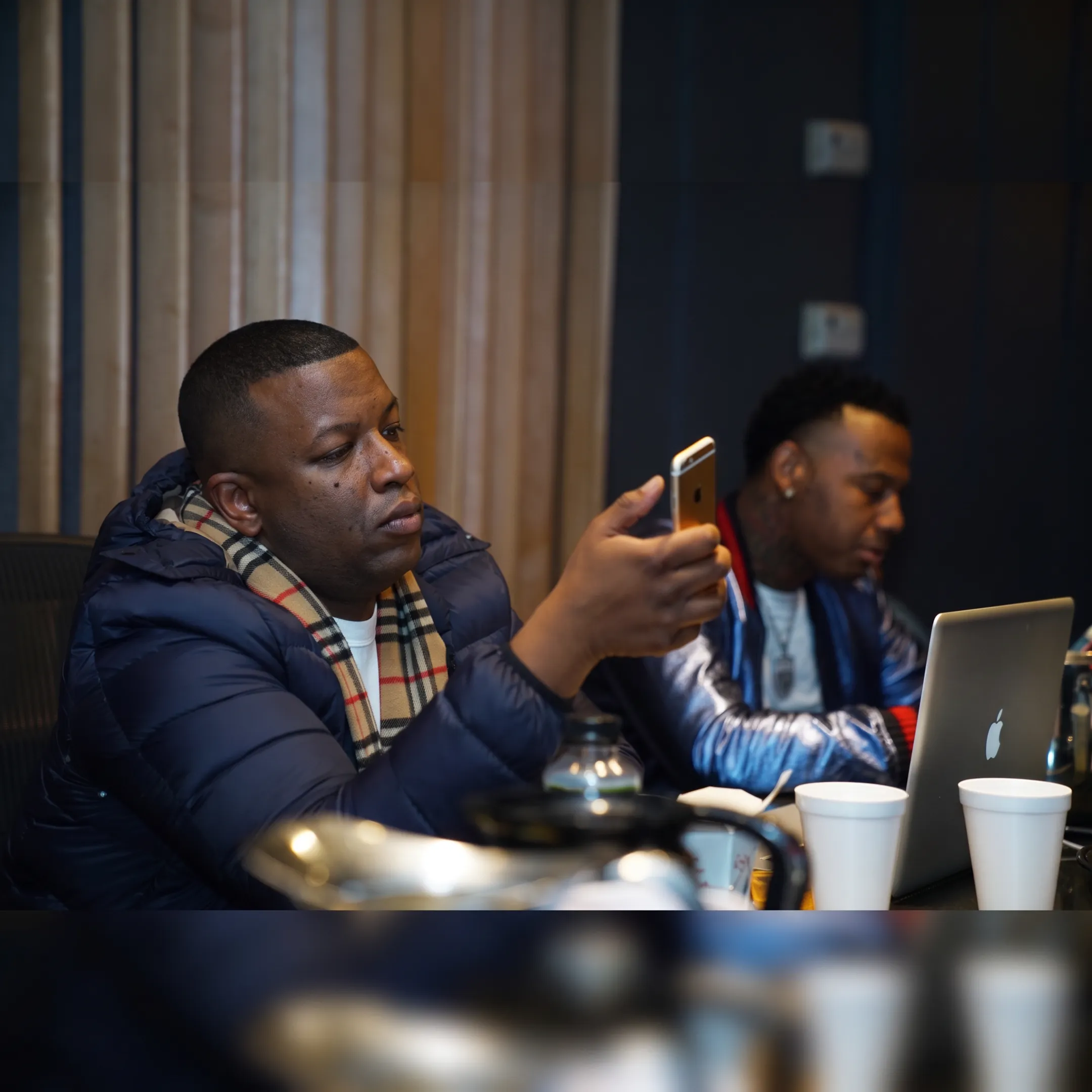 Artist and manager planning a release and touring strategy together