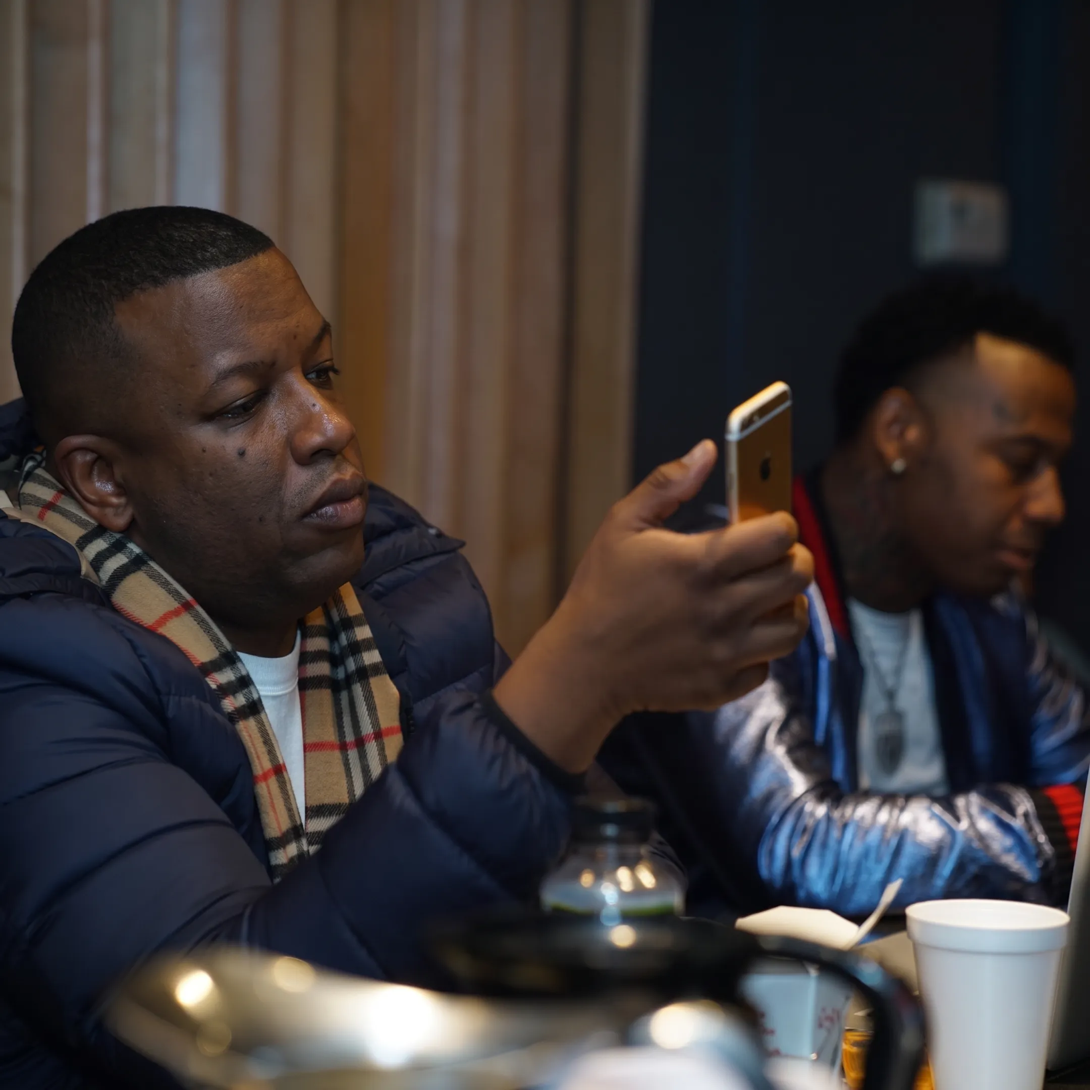 Music promotion team reviewing an independent artist release campaign