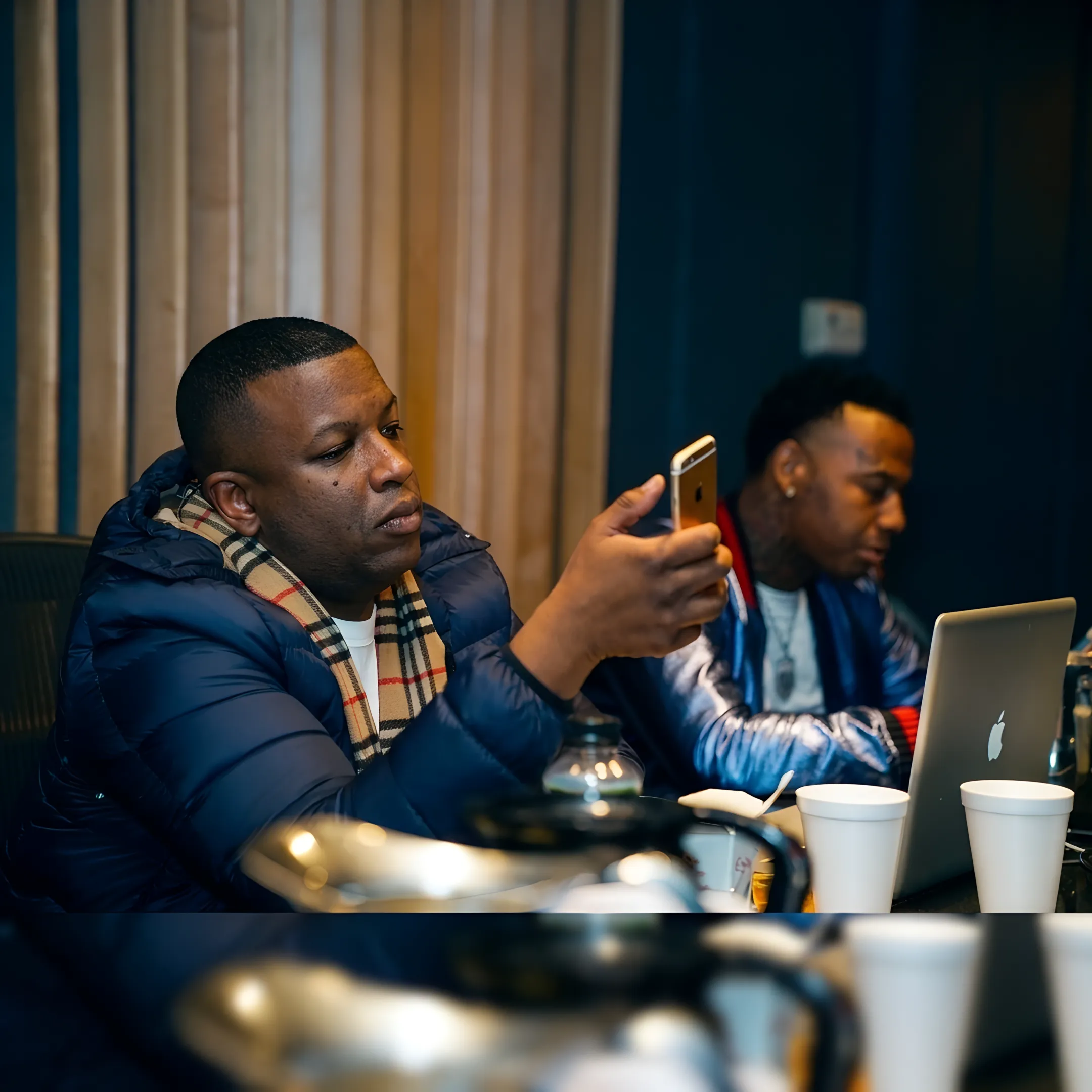 Artist manager planning a release campaign with music professionals
