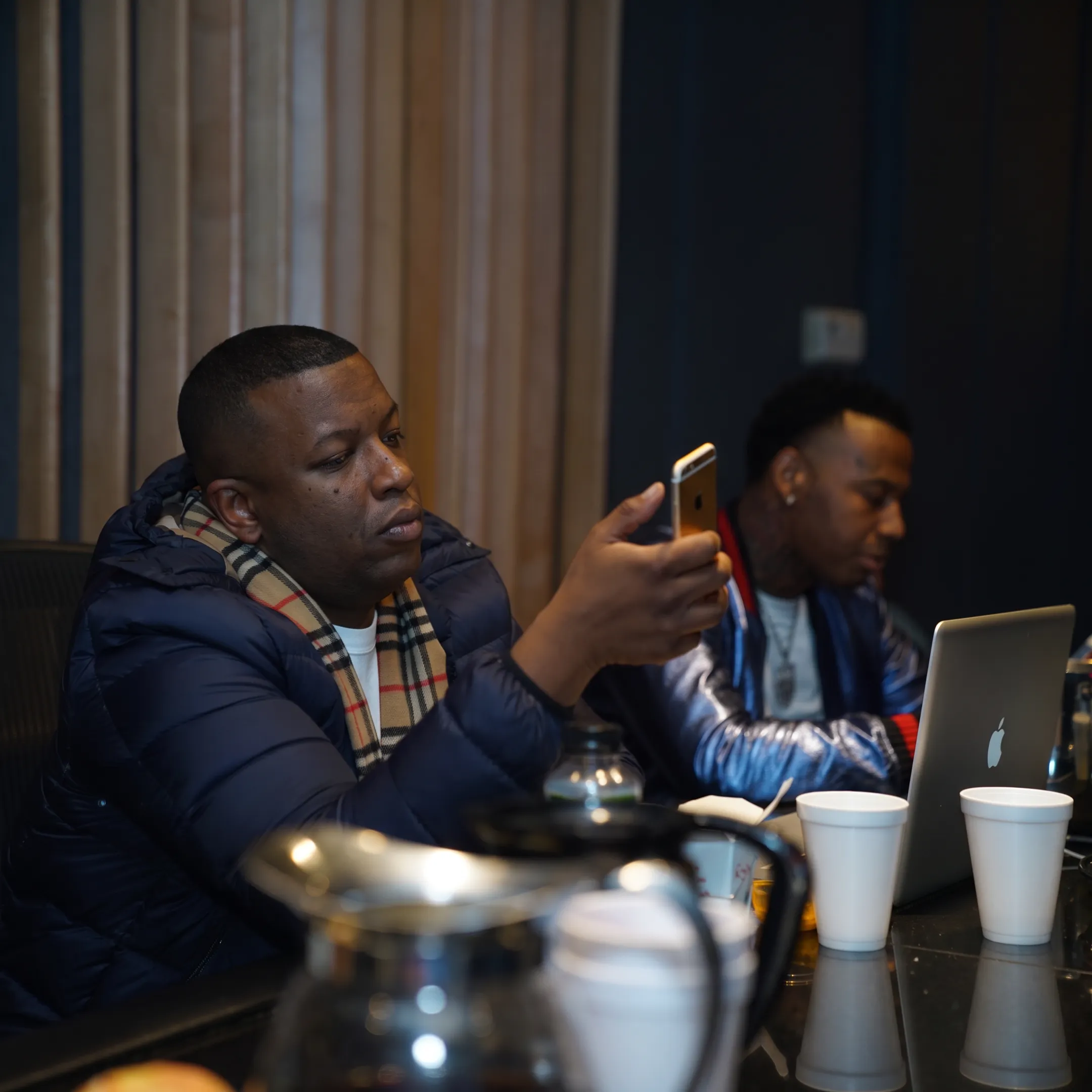 Artist manager planning a release and touring strategy with a musician