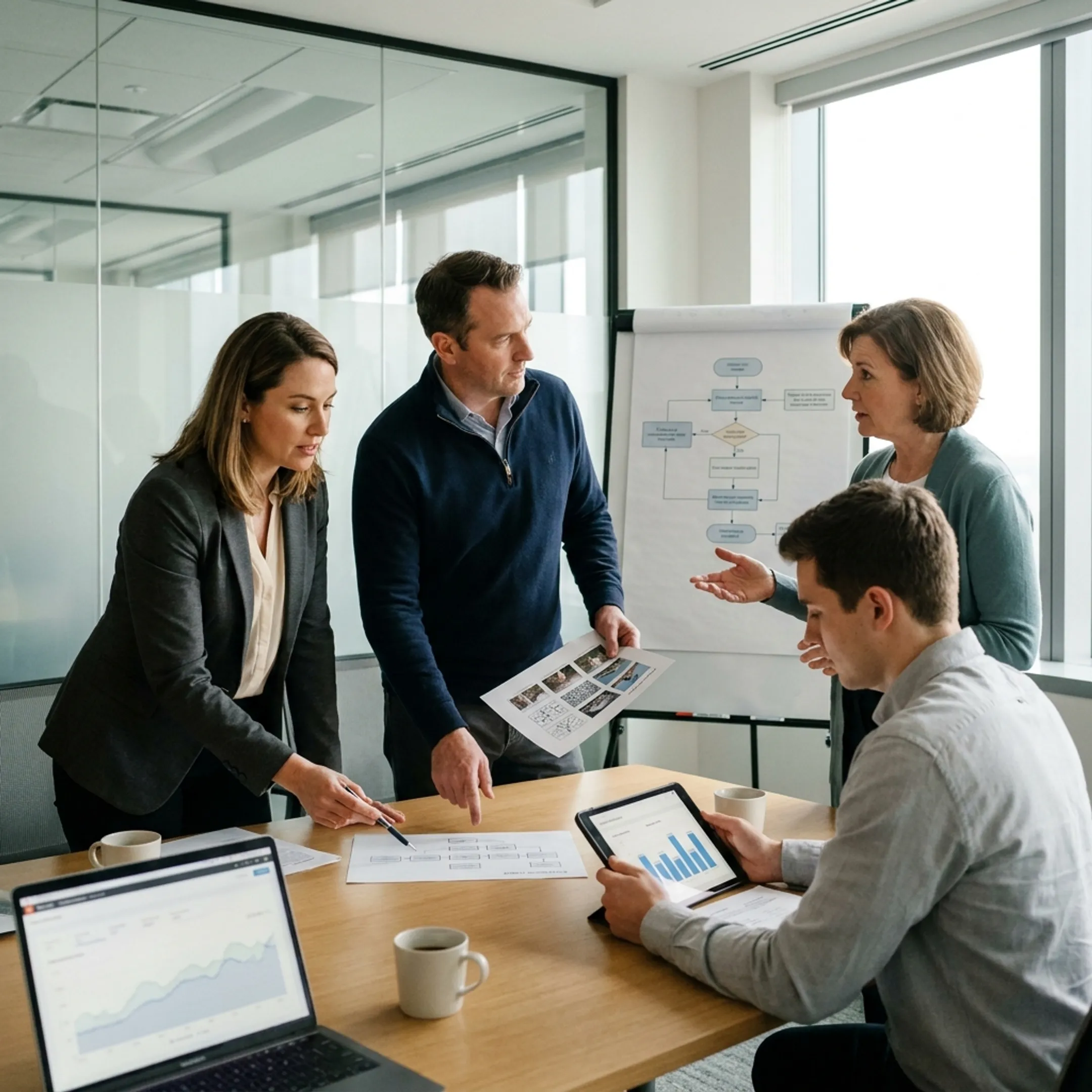 Team planning a visual AI initiative