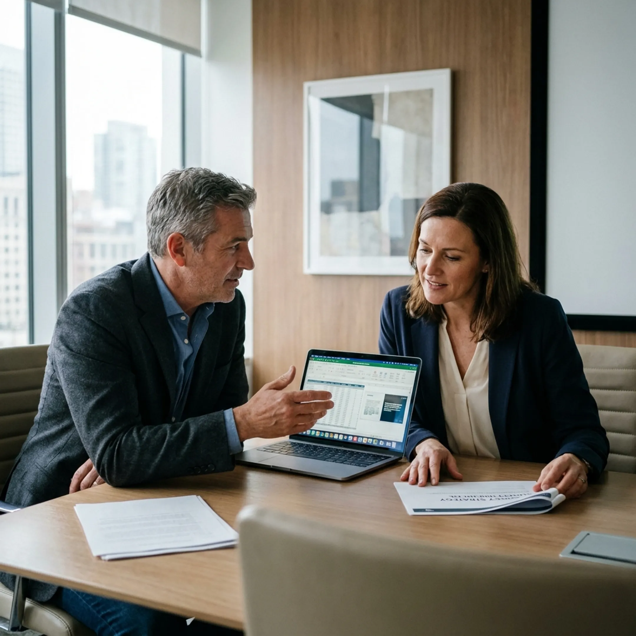 Coach advising a nonprofit executive