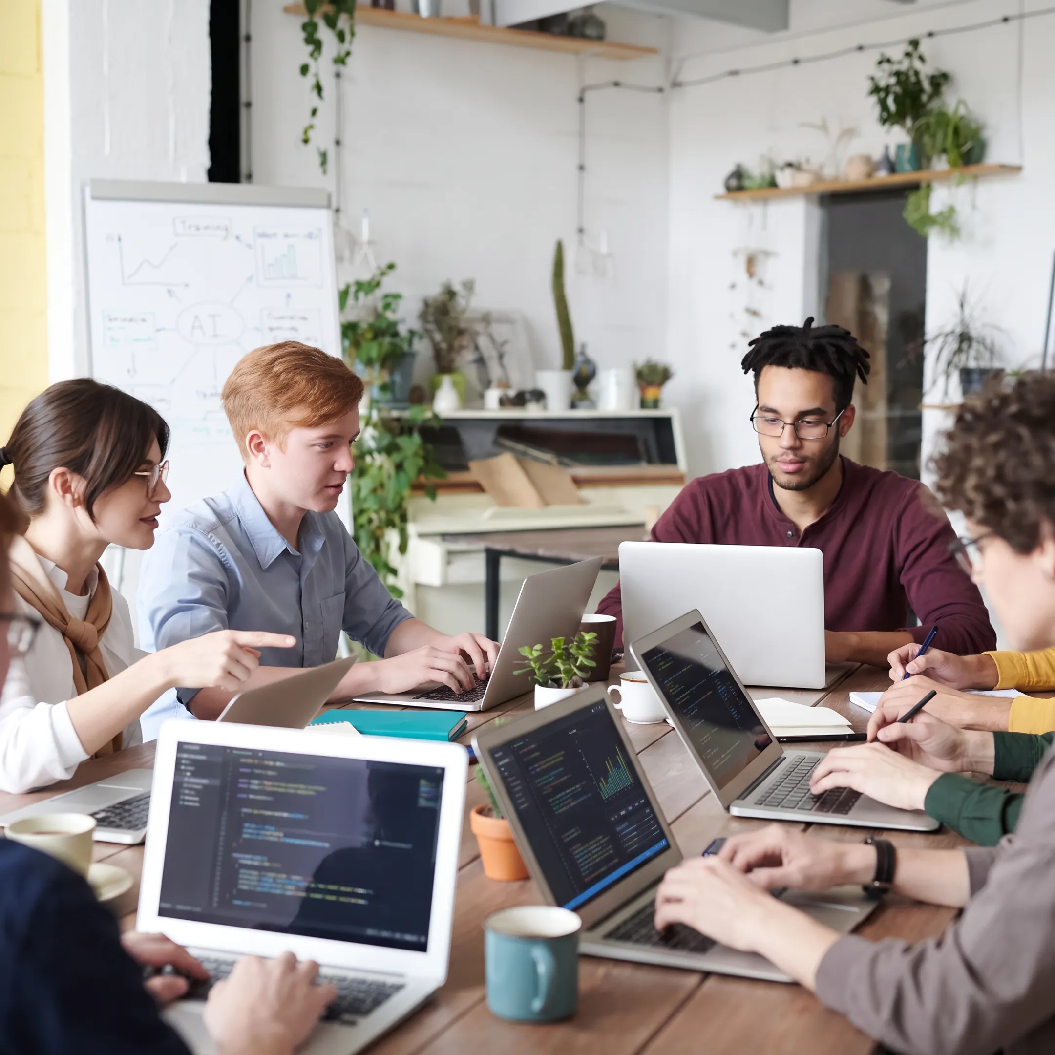 Small business team learning practical AI skills