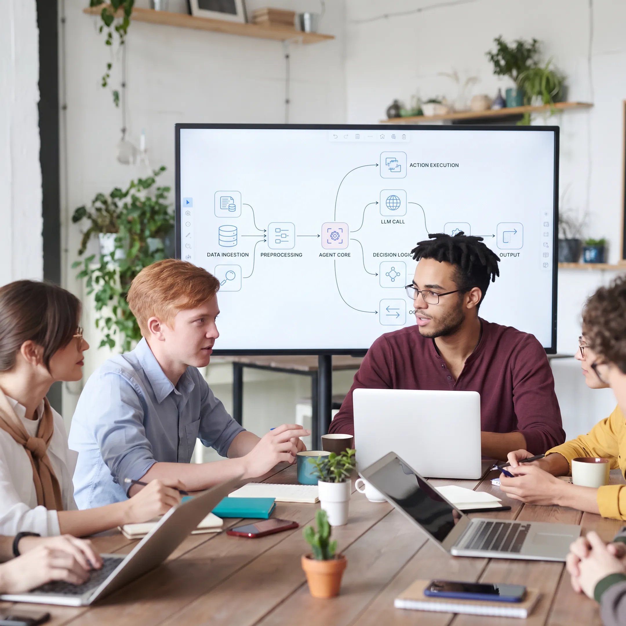 Team planning an AI coding workflow