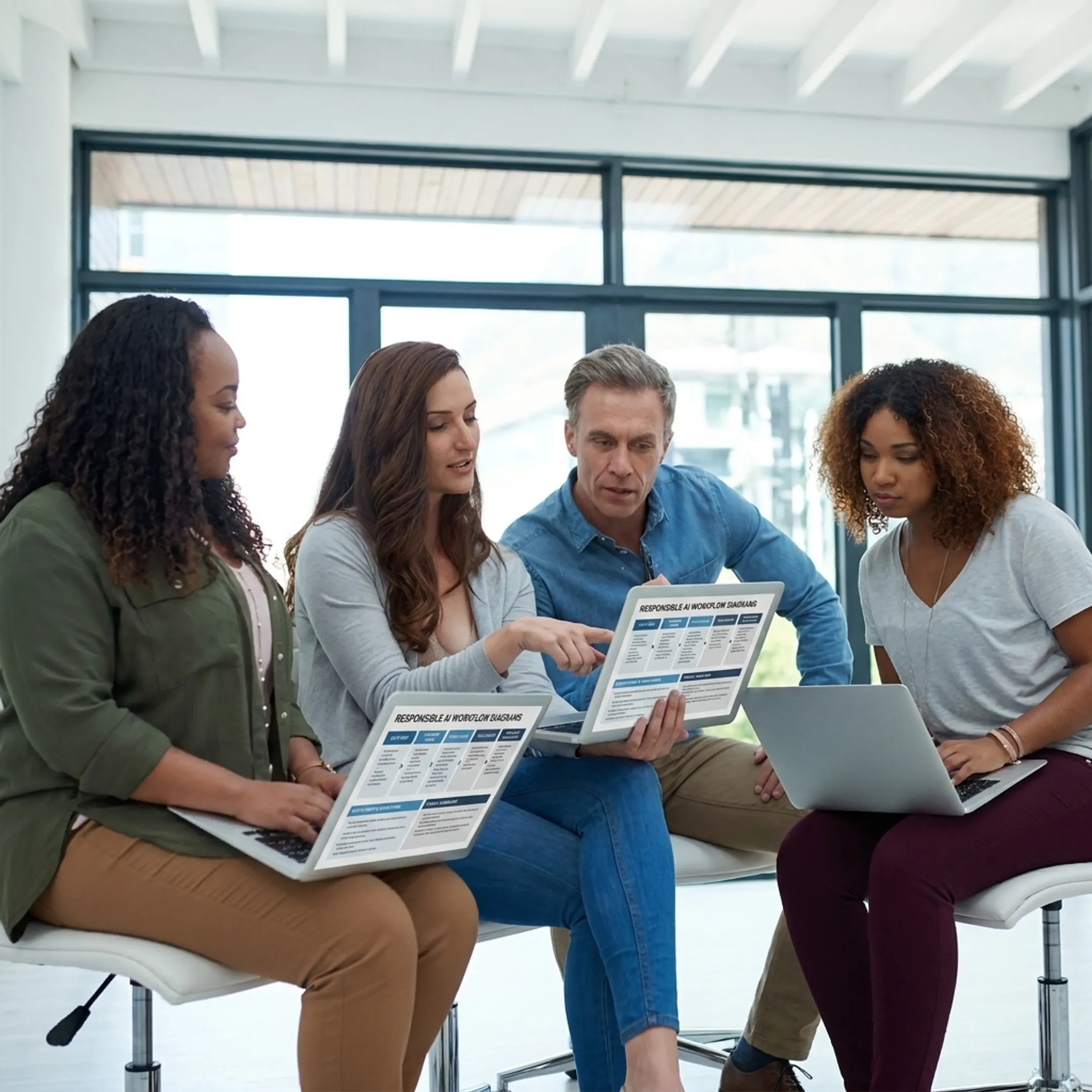 Nonprofit team learning practical AI skills