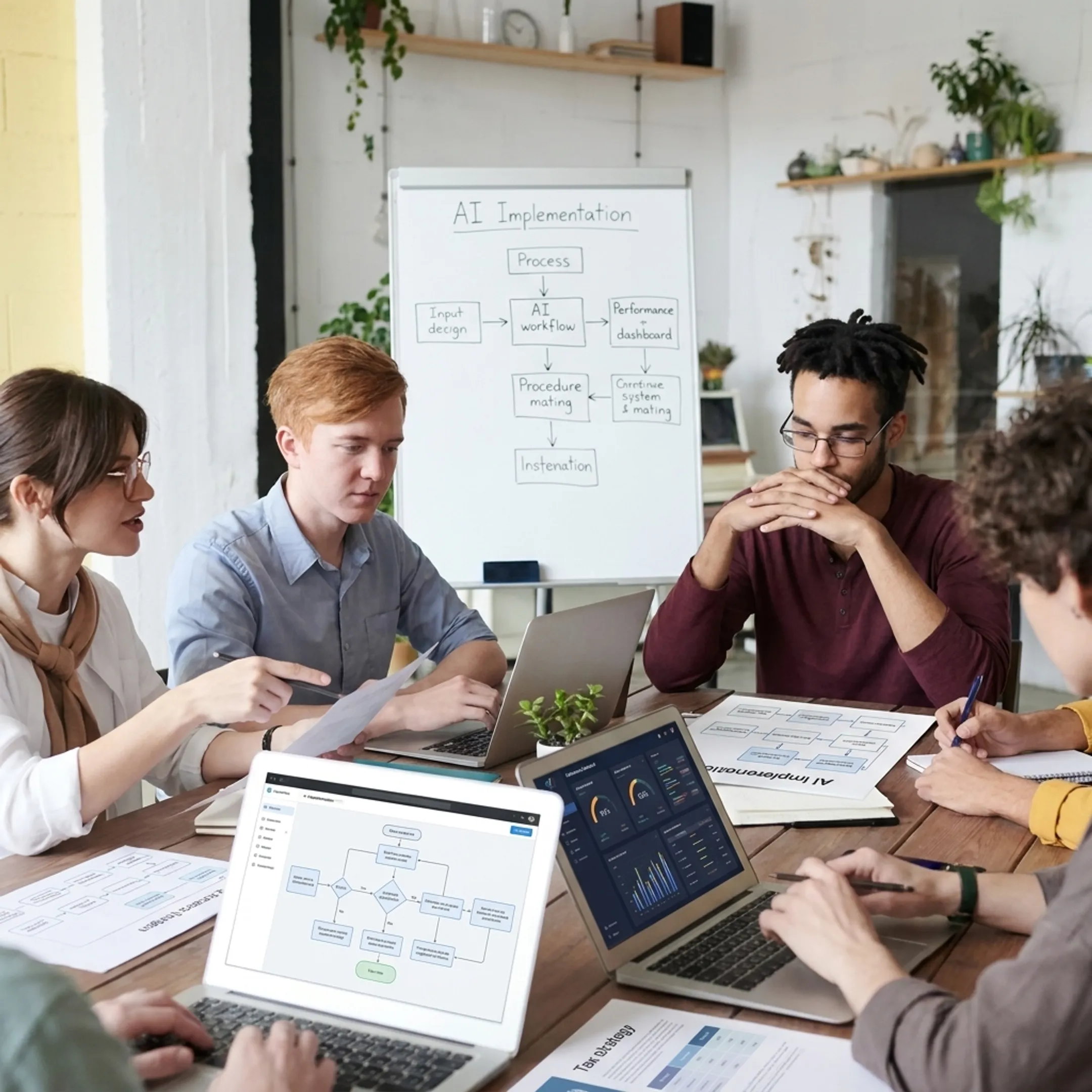 Team planning a tax AI implementation