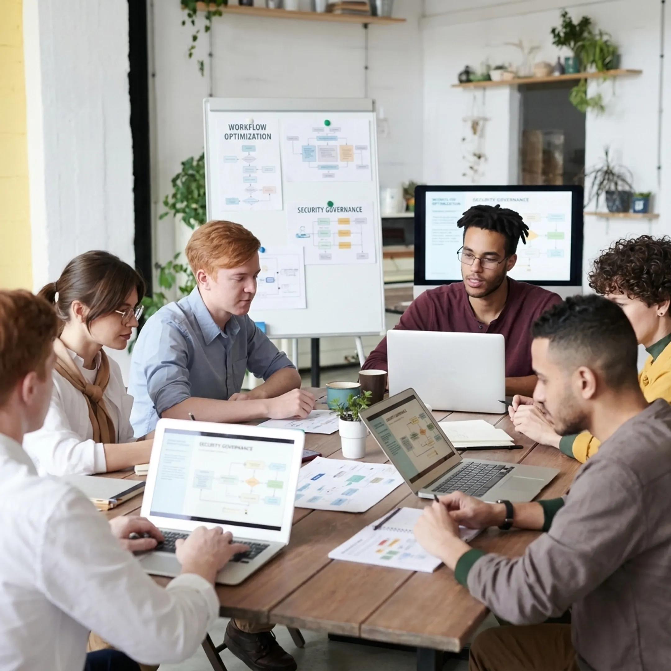 Team planning a secure custom AI integration