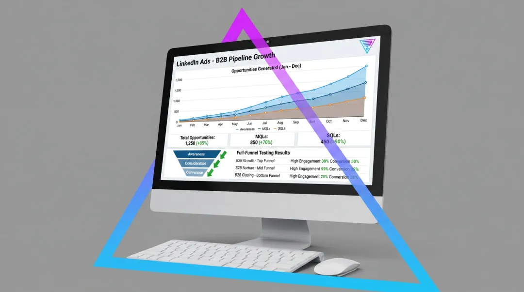 Beyond the Funnel campaign dashboard showing B2B pipeline growth results