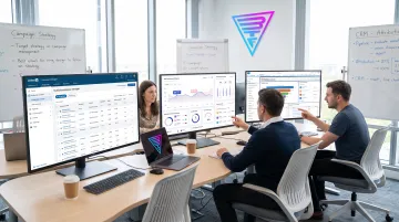 Beyond the Funnel team managing LinkedIn ad campaign performance dashboard