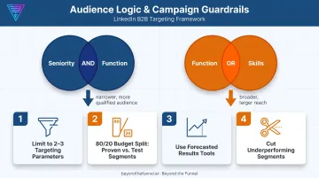 LinkedIn AND OR logic targeting guardrails for budget allocation strategy