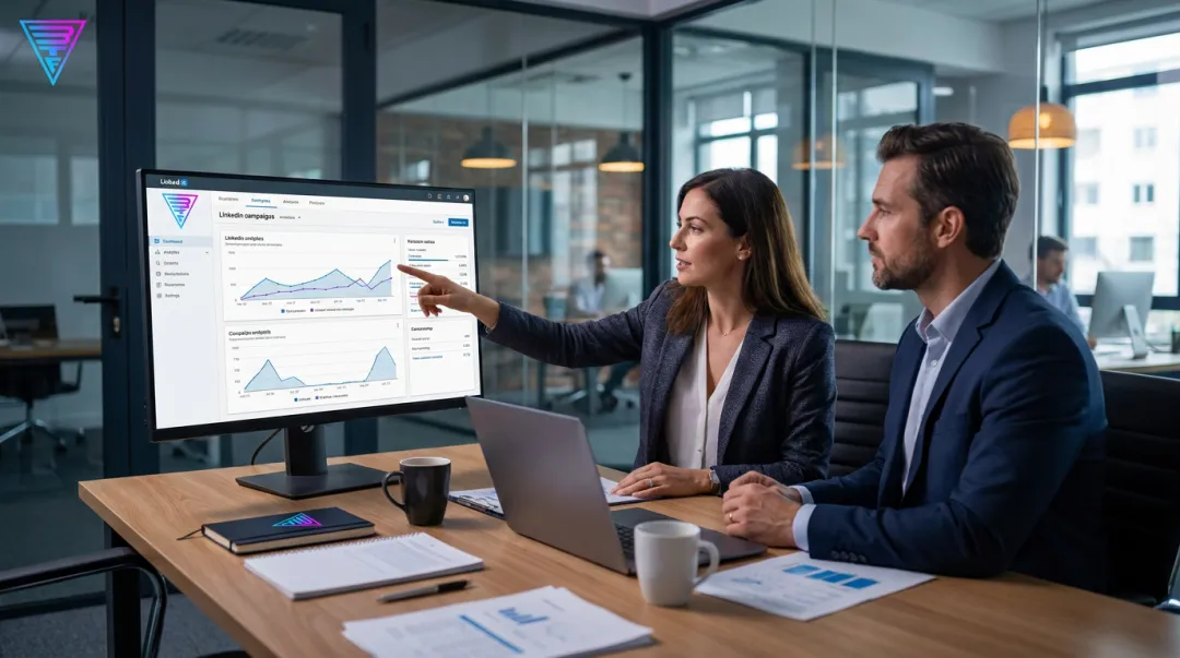 Beyond the Funnel LinkedIn certified expert reviewing B2B campaign performance