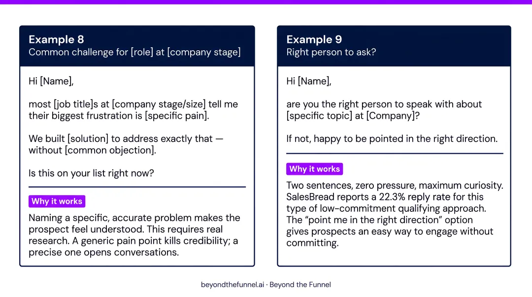Five LinkedIn InMail strategy types with reply rate and approach comparison