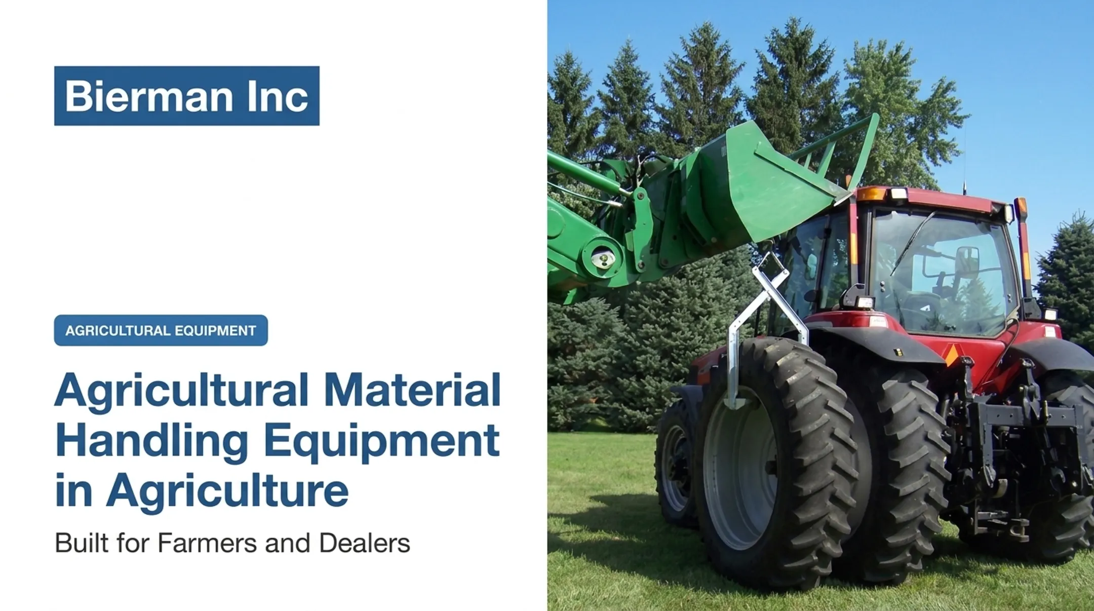 Agricultural Material Handling Equipment in Agriculture