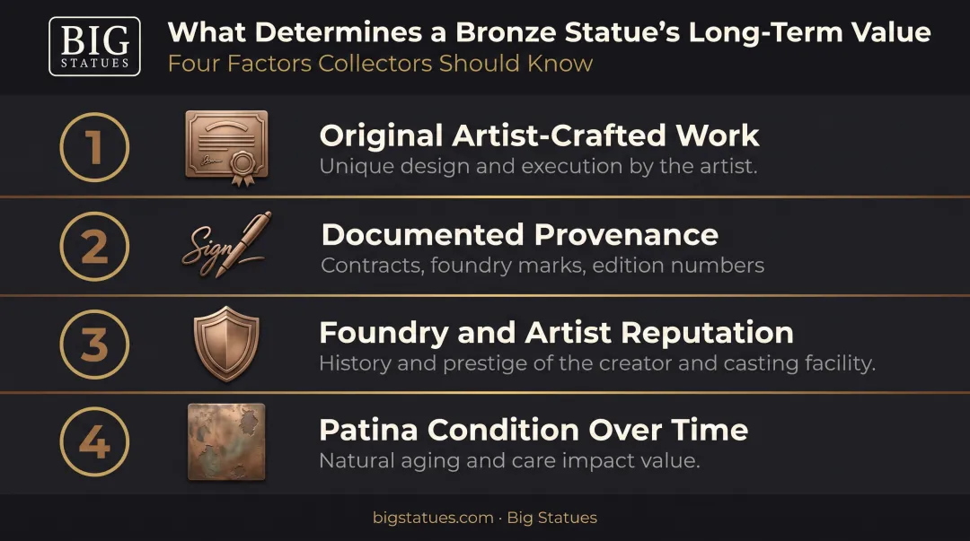 Four factors that determine long-term value of bronze sculptures