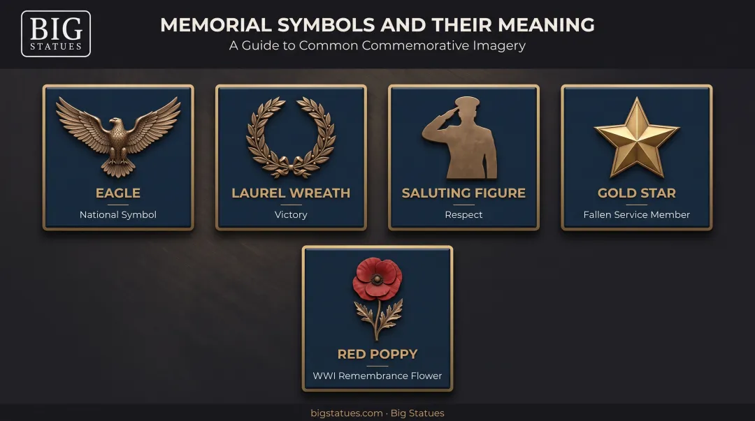 Common fallen soldier memorial symbols and their meanings explained