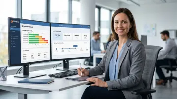 HR benefits administrator managing multi-class employee eligibility tracking on computer