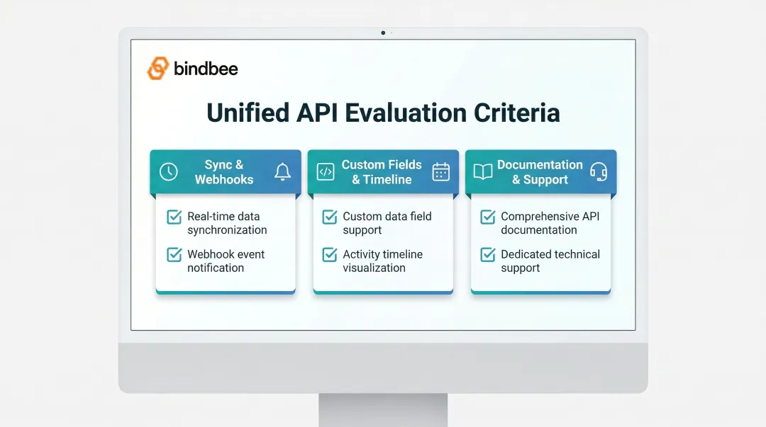 Six-criteria unified API evaluation checklist for HR tech and benefits platforms