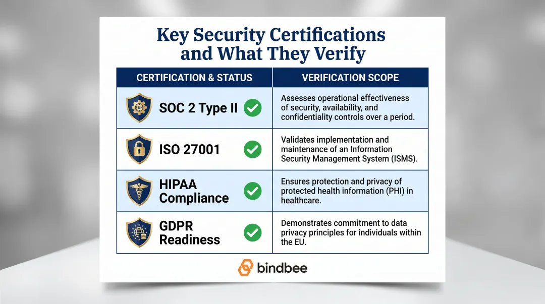 SOC 2 ISO 27001 HIPAA GDPR compliance certification comparison table infographic
