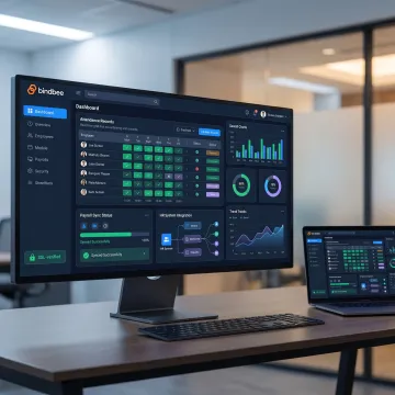 Attendance and payroll software integration dashboard