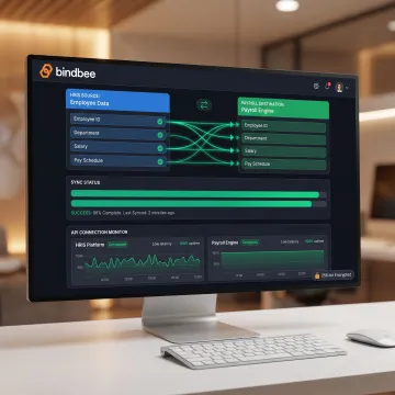 Secure HRIS and payroll integration workflow