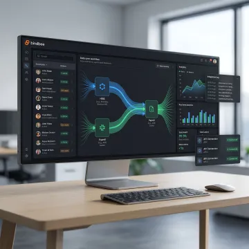 Dashboard showing HR and payroll integrations