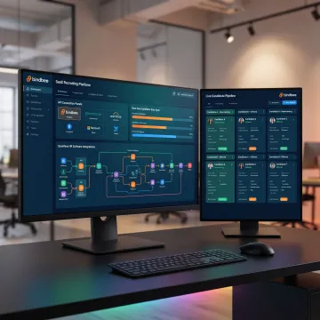 Dashboard showing Personio recruiting API integration workflow