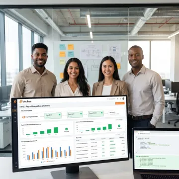 Team reviewing retirement payroll integration workflow
