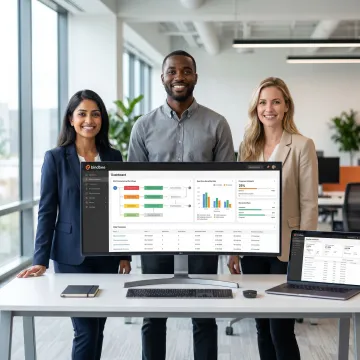 Team reviewing ACA compliance automation platform