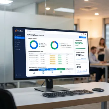 Dashboard showing ACA compliance and eligibility automation