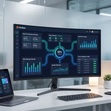 Insurance data integration software dashboard
