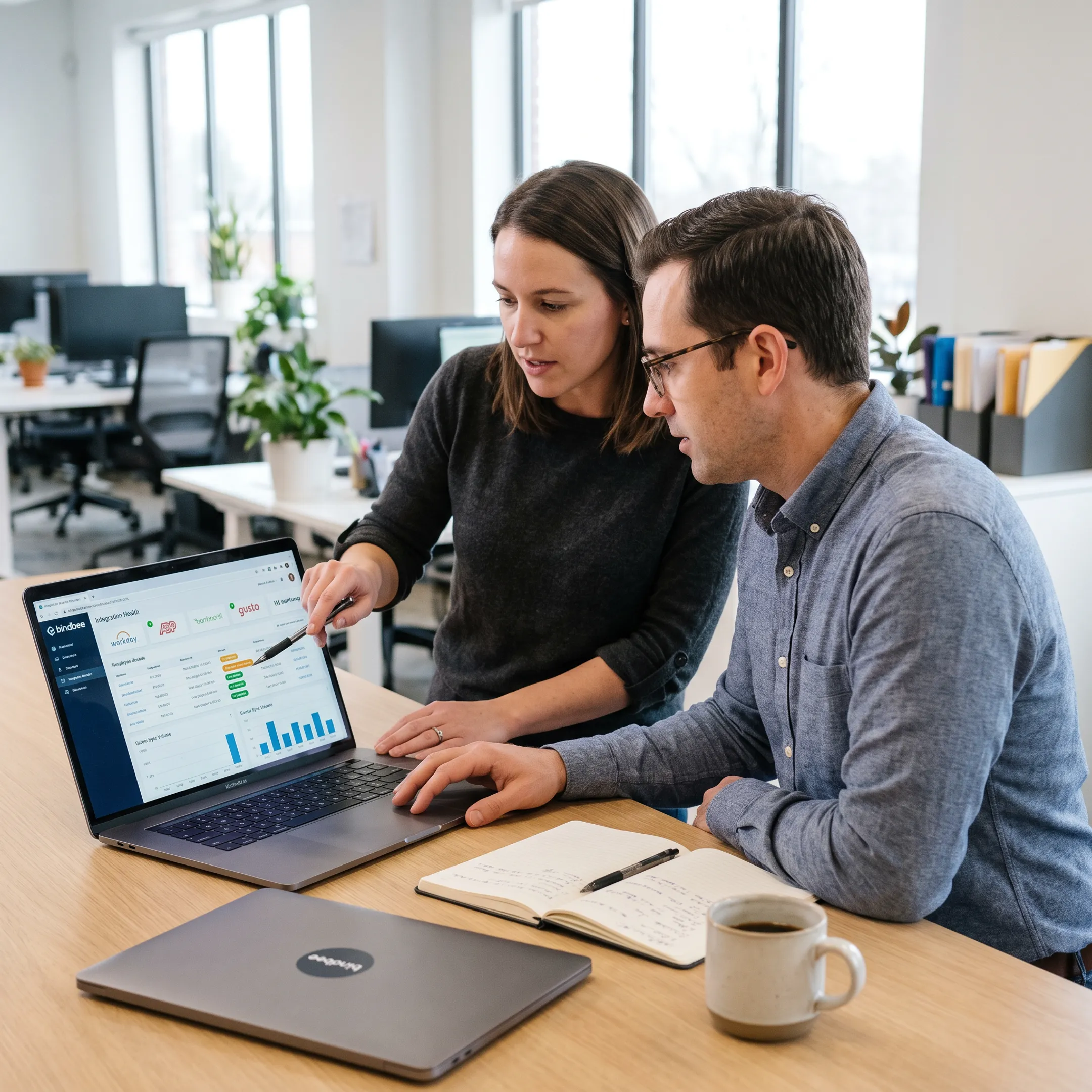 TPA operations team reviewing connected benefits data