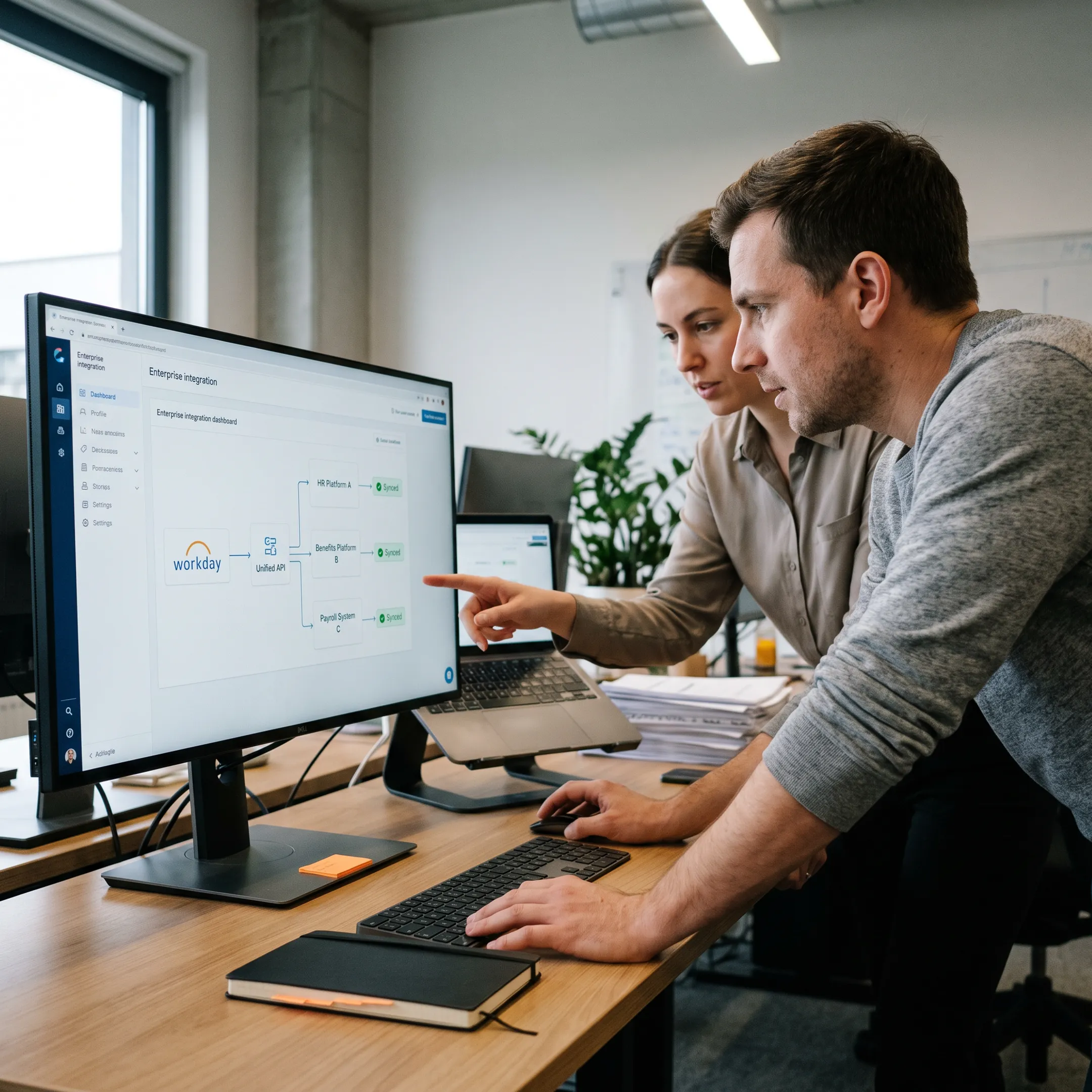 Workday HCM and payroll integration dashboard