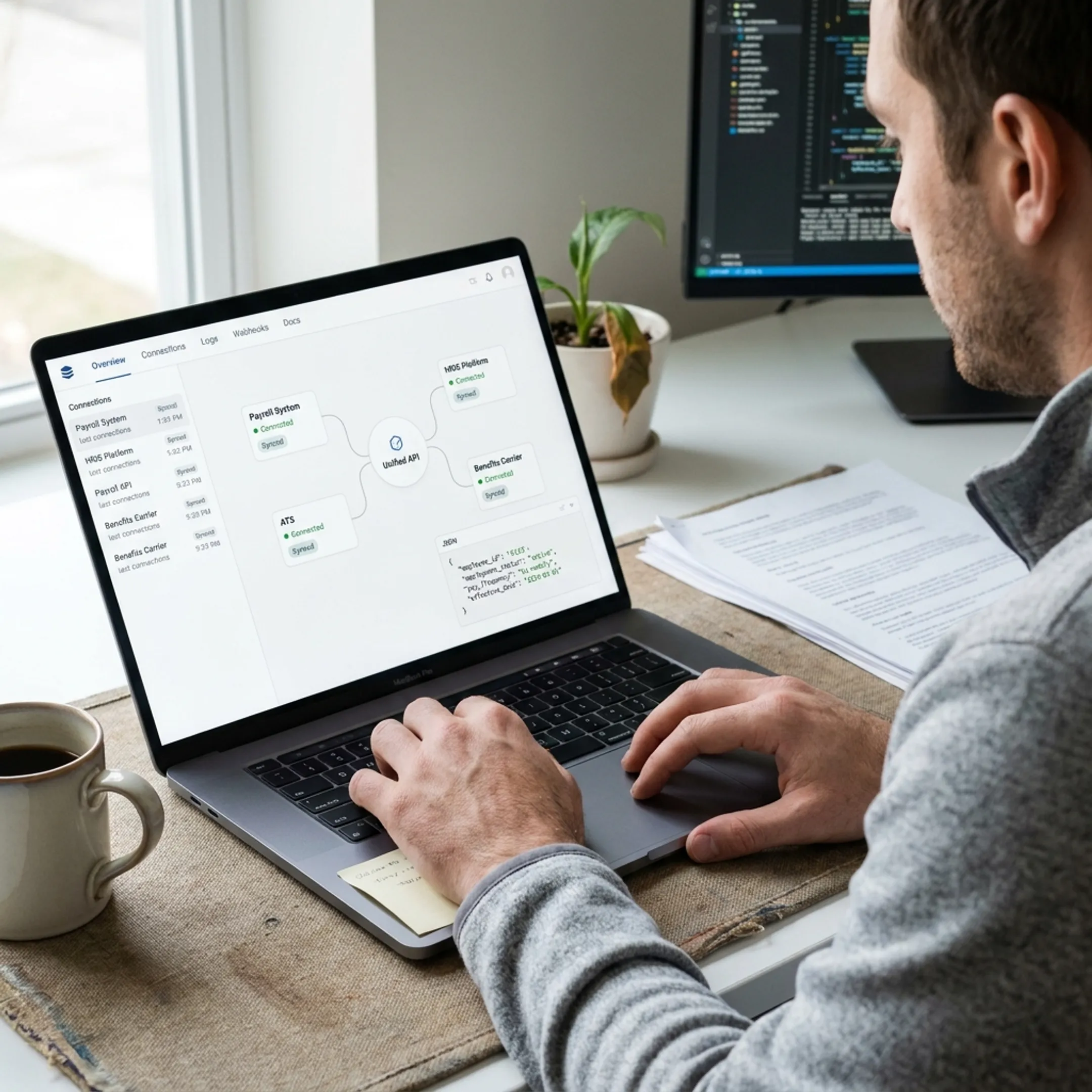 Unified API connecting payroll and HRIS systems for verification workflows