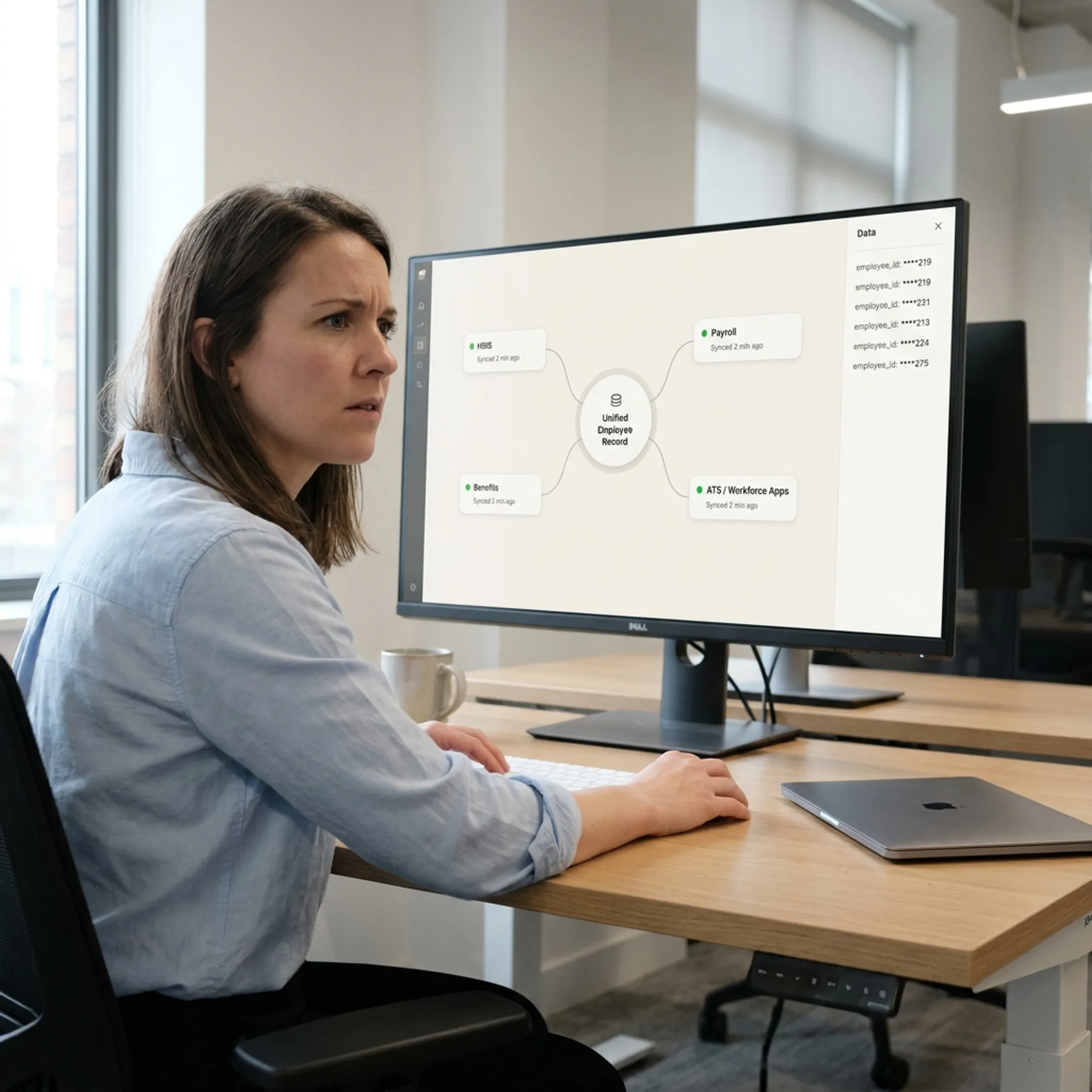 Employee data API architecture connecting HRIS and benefits platforms